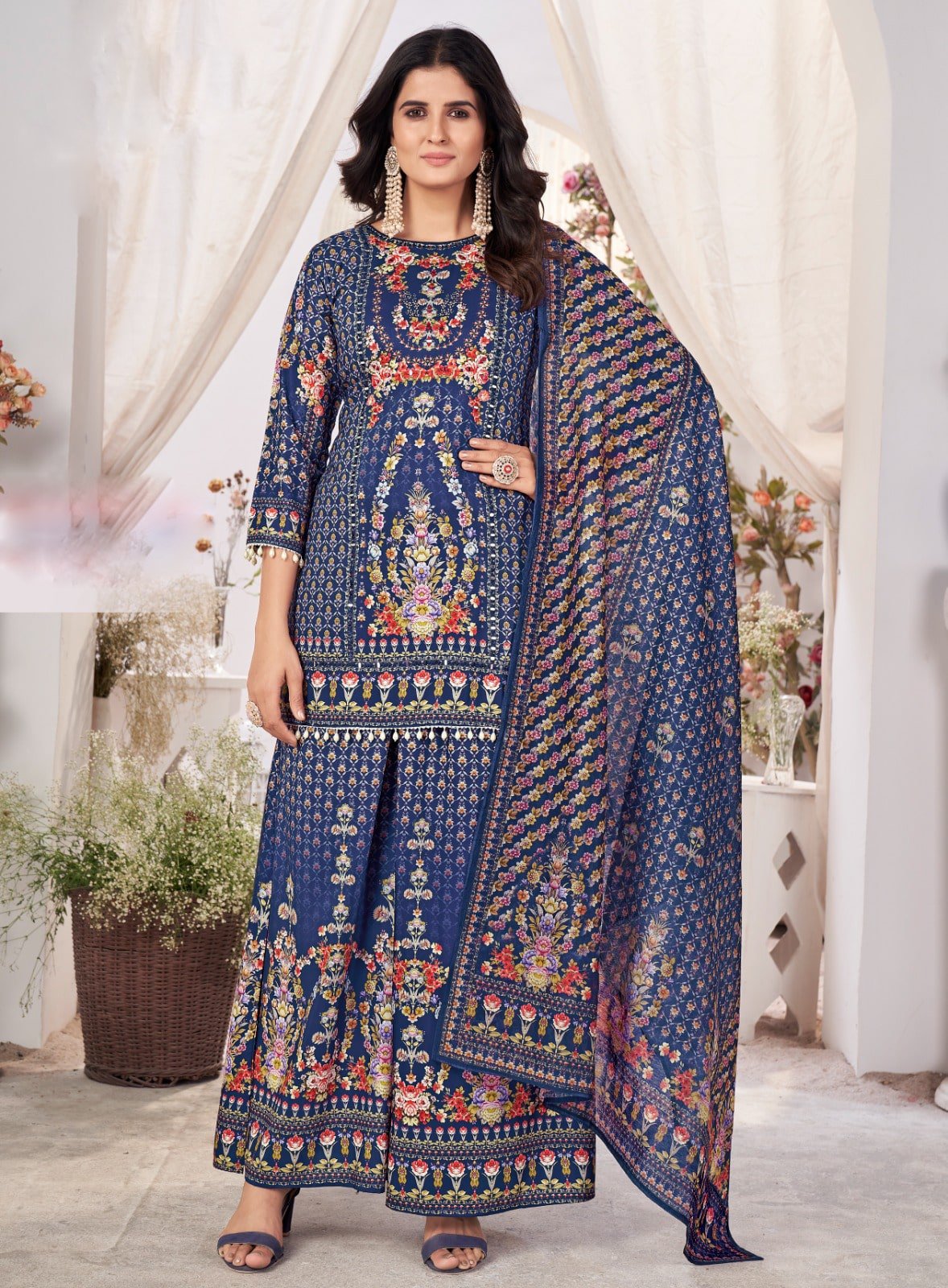 KHAMILI HEAVY FANCY PAIR WITH DUPATTA SET