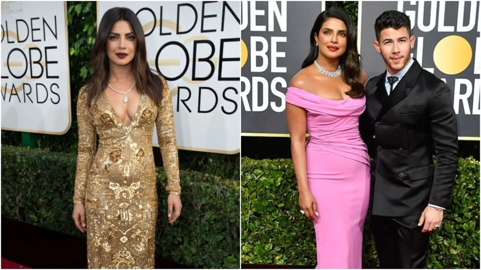 Golden Globe Awards 2024: Priyanka Chopra's Red-Carpet Journey, from a Dazzling Debut to a Pretty Pink Affair