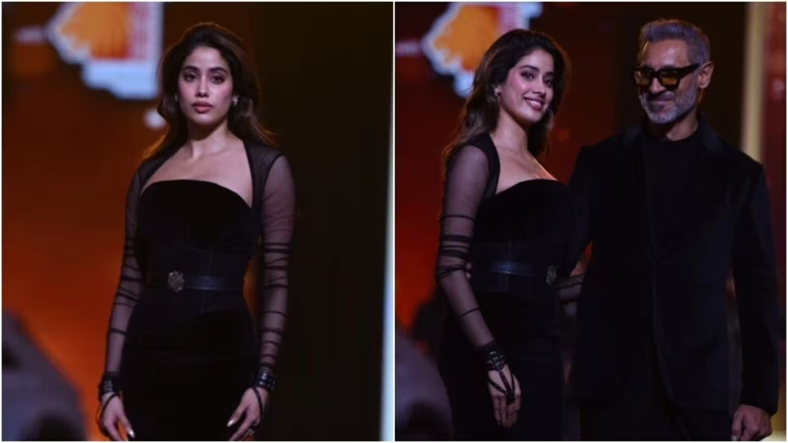 Janhvi Kapoor Takes Center Stage as the Showstopper for the Filmfare Awards Curtain Raiser Fashion Extravaganza.