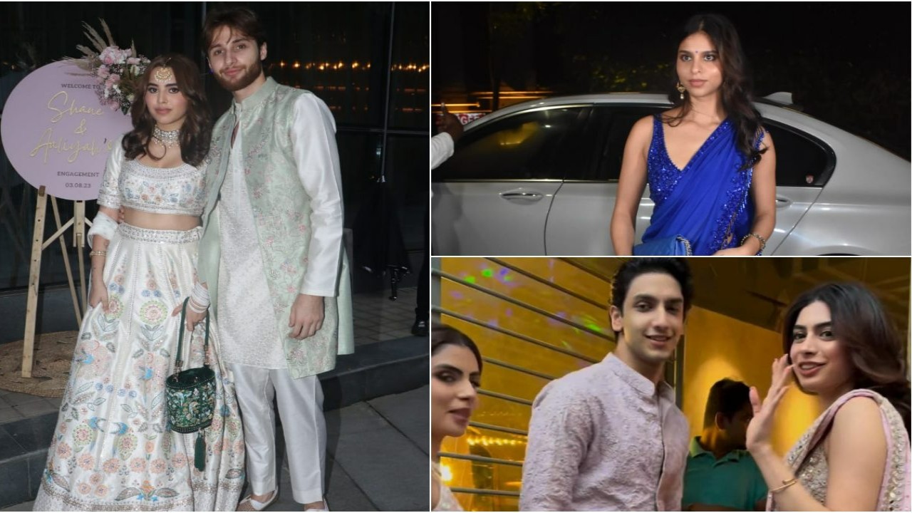 Khushi shines at Anurag Kashyap's daughter's engagement: A fashionable look at what the stars wore