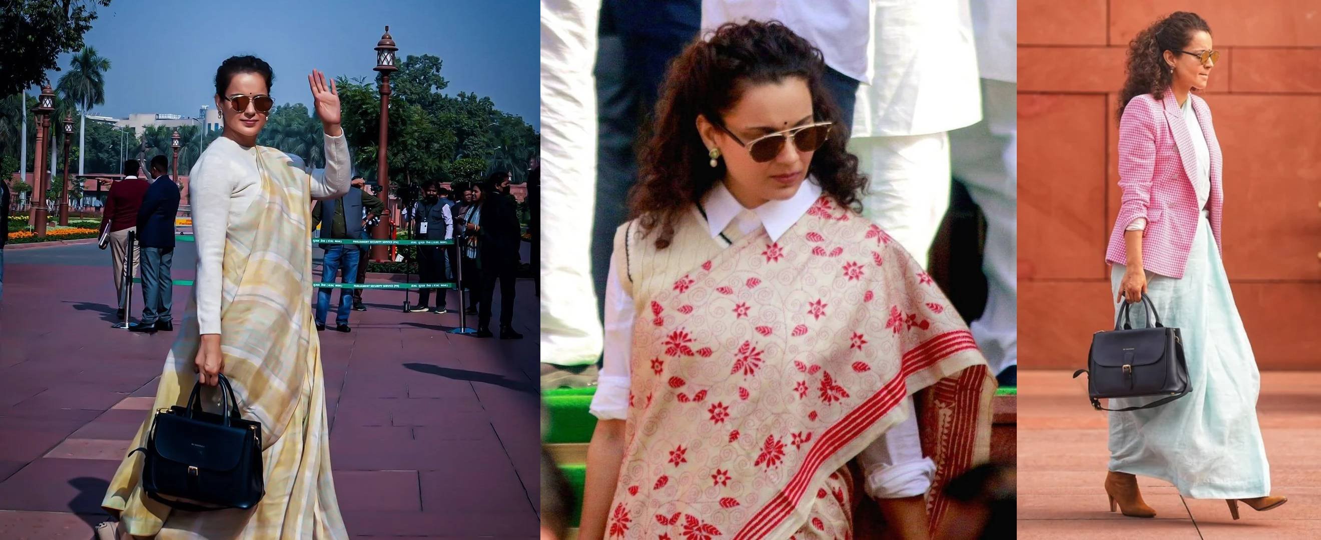 Kangana Ranauts Winter Saree Style: A Masterclass in Parliamentary Fashion