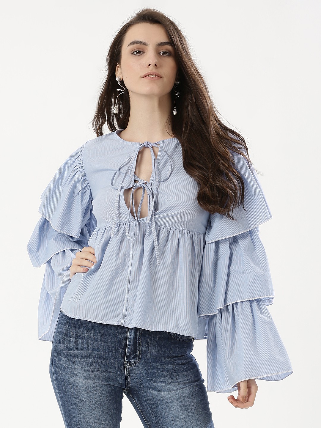 Statement Sleeves Blouse